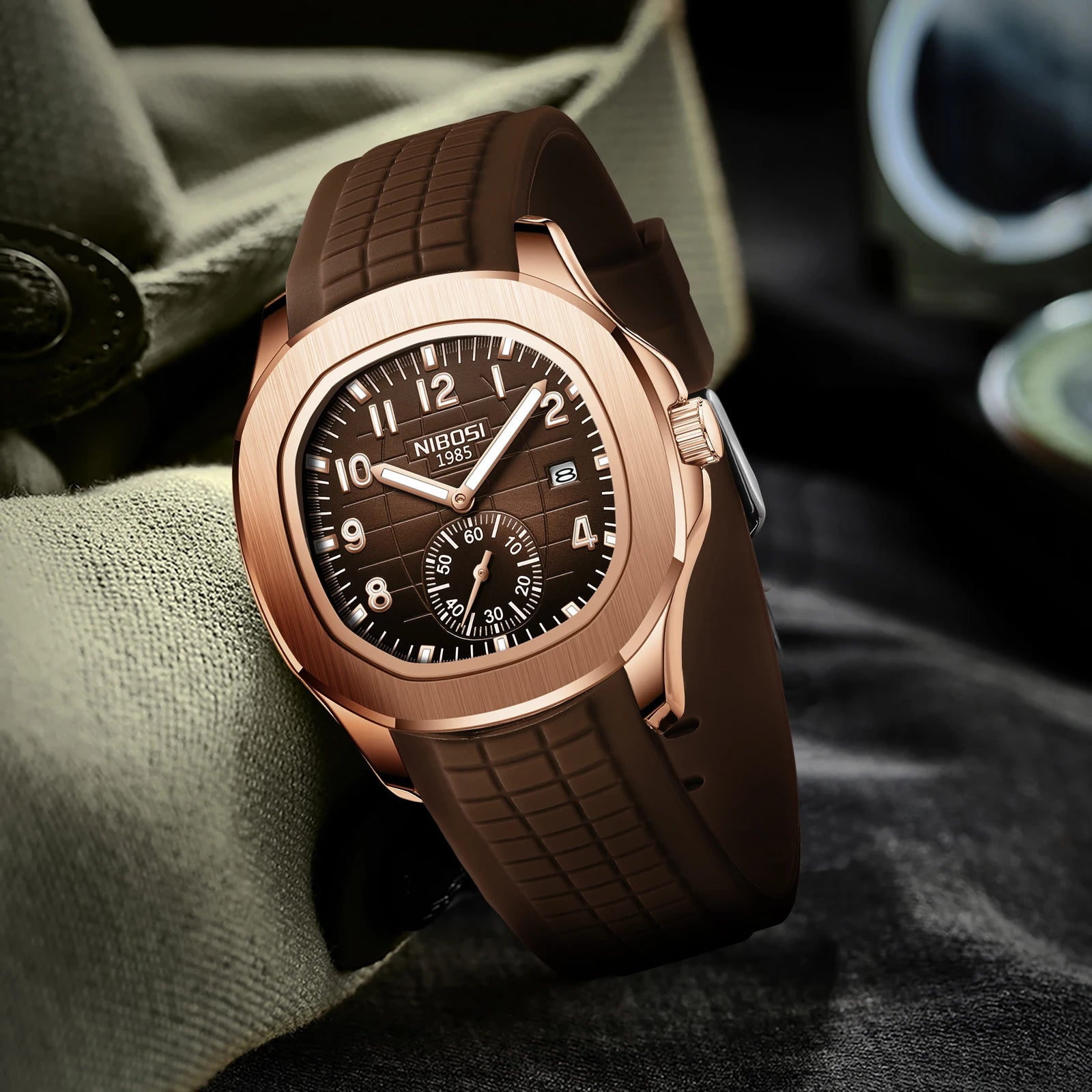 New Mens Watches Top Brand Luxury AQUANAUT Quartz Watches for Men Waterproof Luminous Auto Date Male Watch Reloj Hombre