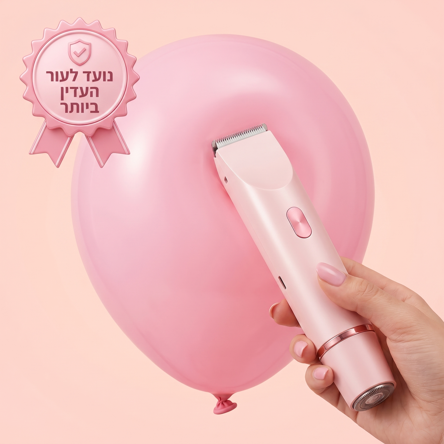 המלטף 2.0 ™- מכשיר להסרת שיער באזורים אינטימיים לנשים